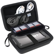 SanDisk Professional GDrive Armor용 Lacdo 하드 드라이브 휴대용 케이스ATD – 견고한 외장 H, 검정색