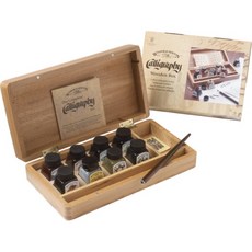 DIG436961[WINSOR&NEWTON] W/N 칼리그래피 잉크세트 우든박스