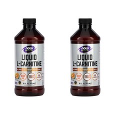 나우푸드 리퀴드 L-카르니틴 시트러스 글루텐 프리 비건, 2개, 473ml