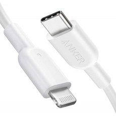 스페인배송 Anker - USB C ~ 라이트닝 케이블(180cm Apple MFi 인증서) 아이폰 X/XS/XR/XS 맥스/8/8 플러, 단일옵션