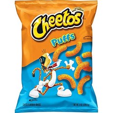 치토스 퍼프 치즈맛 226.8g Cheetos Puff Cheese Snack 8 Oz., 1개