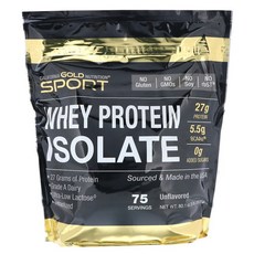 CGN 분리 유청 단백질 보충제 무맛 5 lbs (2270 g)