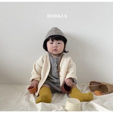 로다제이베베 베이비 6개월 돌전후 아기 씨리얼니트가디건