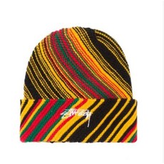스투시 Tribe striped cuff 자메이카 비니