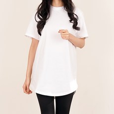 큐티팝 오가닉 코튼 리얼 레이어드 반팔 롱 티셔츠 3종