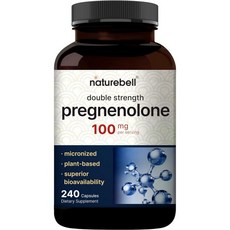 Pregnenolone 100mg 200 캡슐 | 99%+ Purity Micronized Grade for Higher Absorption Plant Based – Horm