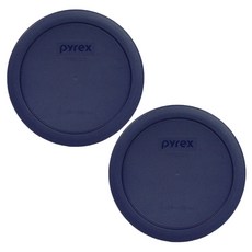 Pyrex 7201-PC Blue 4-Cup Plastic Food Storage Lid Made in USA - 2 Pack