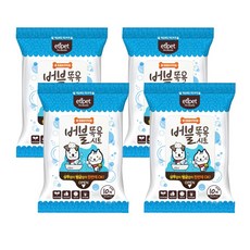 고양이 강아지 목욕티슈 거품 물티슈 샤워티슈 산책후 발닦기, 4개, 10개입