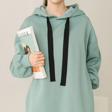 루즈핏 빅사이즈 면 후드 롱 원피스 6컬러