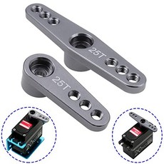 Futaba Savox Xcore Aluminum 25T Servo Horn Arm HL HSP HD 1 8 1 10 RC Vehicle Motor 2 Pack, 본상품