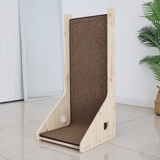 우드빌드 원목 고양이 수직 스크래쳐, 대형 리필용 / 브라운, 1개