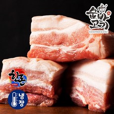 [KT알파쇼핑]숨바고기 부드러운 한돈 삼겹살 1kg 보쌈용 수육용, 1개