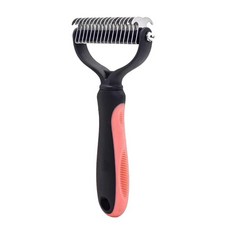 반려동물 털 매듭 커터 손질 도구 고양이 털제거빗 브러시 양면, 1개