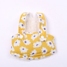 강아지 고양이 조끼 꽃 디자인 애완 동물 재킷 의류5 가지 사이즈6 색상겨울, S, Daisy Yellow, 1개