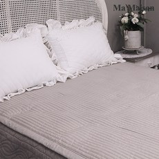 마메종 스탠다드 스프레드_그레이 침구, 그레이