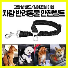 [쎈사] 차량용 반려동물 안전벨트 목줄 차벨트 반려묘 안전띠 안전용품, 빨강, 1개