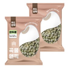 푸드앤픽 수입 완두 고소하고 달큰한 건조 완두콩, 2개, 2kg