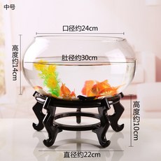 해외 창의유리어항 원형생태수조대호 거북항아리금어소형탁상조 작은어항-44397, 옵션12