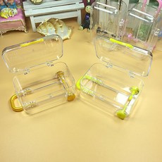 캐리어모형 케이스 8cm 소품 악세사리 키 피규어 미니소형 박스 상자 보관함 데코 인테리어용품, C 골드, 1개