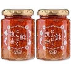 KALDI 칼디 연어 갈릭 레드페퍼 오일 120g x 2병, 1세트