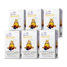 남유네 짜먹는 키즈 엘더베리 배도라지청 스틱, 360g, 6개