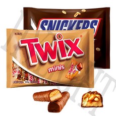 초코바 미니 스닉커즈 500g + 트윅스 500g, 1세트