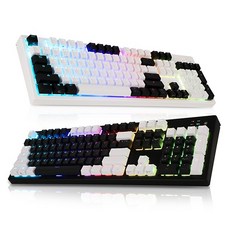 ABKO] 유선 무접점 키보드 Hacker K997P 투톤 RGB PBT 45G, 45G/블랙, 710668, 일반형