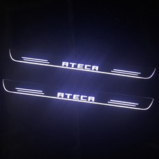 호환 ATECA LED 도어 씰 통로 조명 차량 발판 스커프 플레이트 페달, [02] all 4pcs white