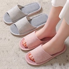 [Emollis] 여름 린넨 실내화 층간소음 쿠션 심플한 디자인 2P