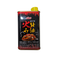 [팔도맛쟁이] 시아스 불맛 고추기름 500ml + 화유 불맛기름 228g, 1개