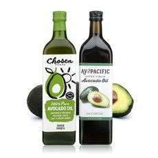 AVO 엑스트라버진 아보카도오일 1L+CHO 퓨어 아보카도유 1L, 1세트, 2L
