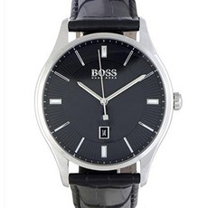 휴고 보스 주지사 캐주얼 스포츠 남성용 시계 블랙 44mm 1513520 Hugo Boss