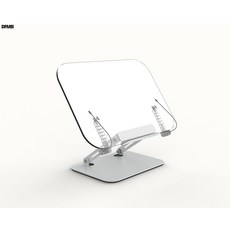 DFMEI 독서선반 360도 회전 아크릴 알루미늄 책꽂이 독서선반 책꽂이 탁상용 태블릿PC 지, R12 투명 아크릴