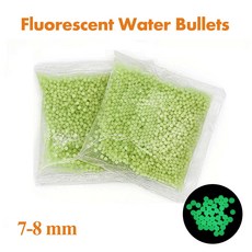 7-8mm 300/3000PCS 형광 물 총알 소프트 워터 볼 슈팅 야간 에어소프트 게임 BB 젤 서바이벌 장난감 총, [02] 3000PCS - wavetoearth