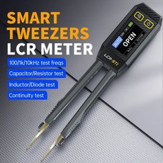 FNIRSI LCR-ST1 미니 스마트 핀셋 LCR SMD ESR 테스터 저항 커패시턴스 인덕턴스 연속성 다이오드 테스트 측정 도구, 1개