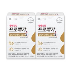 종근당 프로메가 알티지 오메가3 듀얼 혈행 눈 건조 개선 장용성 캡슐 2박스(2개월)., 60정, 2개