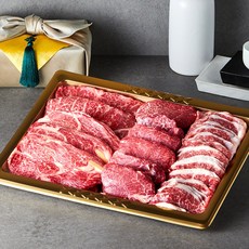 [미쓰하누]1++한우선물세트 패밀리800g 등심 안심 채끝 차돌박이, 패밀리B선물세트, 지함선물포장, 1세트