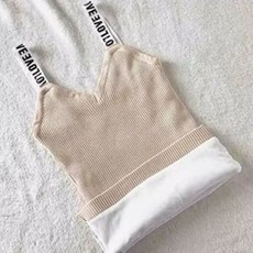 글로벌문 두터운 융털 브라탑 여성 이너웨어 슬림 겨울 보온 스윗 이너티셔츠 두꺼운