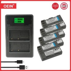 니콘 D70s D50 D80 D300S D300 D700 D90 D200 용 EN-EL3e 배터리 및 LED 충전기 EN EL3 EL3a 4 개, 05 4battery And Charger - 니콘d70