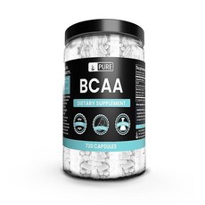 Pure Original Ingredients BCAA (730캡슐) 마그네슘 또는 쌀 필러 없음 항상 순수함 실험실 인증, 1개, 730정
