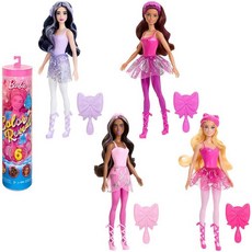 Barbie 컬러 리빌 인형 및 액세서리 발레리나 시리즈 6가지 언박싱 서프라이즈 색상 변경 포함 발레코어에서 영감을 받음 (스타일은 다를 수 있음) 169223