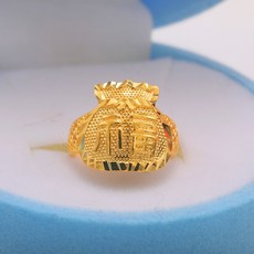 마이웨딩주얼리 24K 순금 3.75g 복주머니 돌반지 백일반지