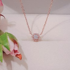 골든듀목걸이화이트골드