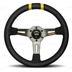 해외1417050 Momo r190733s 스티어링휠 (MOD DRIFT 블랙 suede) 1 Pack 관부가세포함가, One Size_One Color, One Color