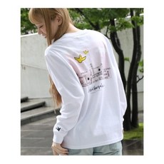 MARK GONZALES 마크 곤잘레스 별주 그래픽 롱 T (아이보리×아이보리) BA1408EW17963