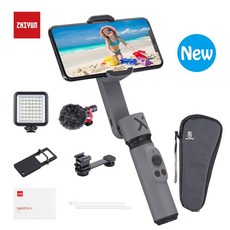 ZHIYUN 부드러운 X 2 축 안정제 짐벌 팔로 Selfie 스틱 전화 Monopod 핸드 헬드 vlog 스마트 폰에 대한 손떨림 방지 Redmi H|소형 짐벌|, 1개, SX With accessories, 단일