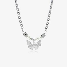 나비이니셜목걸이