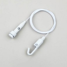 철물백화점 액자걸이 액자레일 와이어액자걸이 픽쳐레일 그림걸이, 1개, B2 원터치 강력잠금(소) 화이트