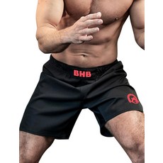 Boxing Honey Badger 압박 안감이 내장된 투인원 BJJ 반바지: 그래플링 브라질 주짓수 MMA 노기 반바지 화이트.