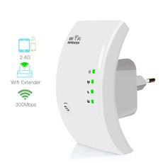 와이파이 리피터 300Mbps 무선 라우터 와이파이 익스텐더 신호 증폭기 802.11n/b/g 신호 부스터 Repetidor 와이파이 AP 모드|wifi extender|wif, 1개, 러시아, EU Plug